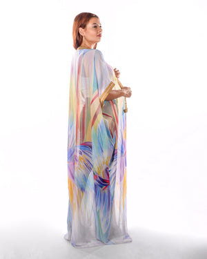 Shifon Multicolor Bisht