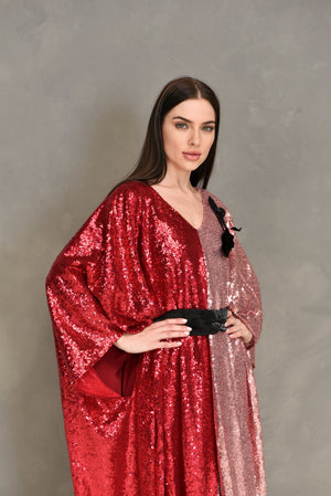 Full Sequence Embroidered Kaftan