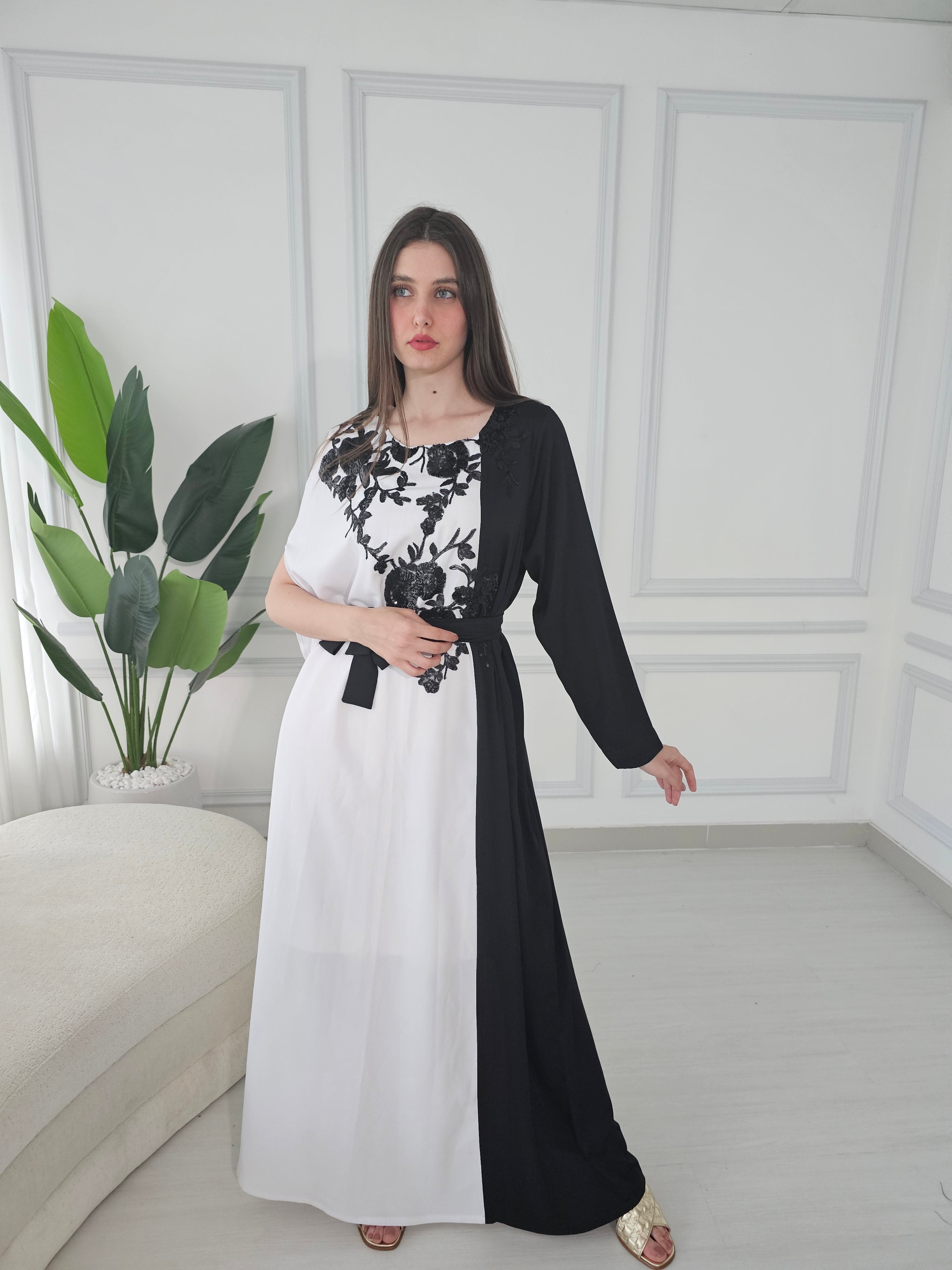 White Crepe Kaftan