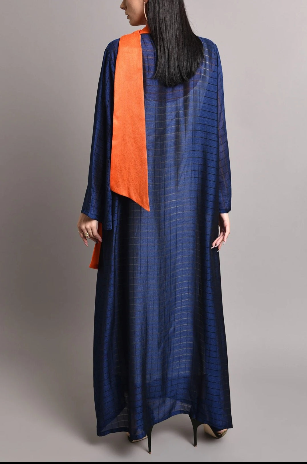 Navy Silk Kaftan
