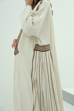 Linen abaya – biege