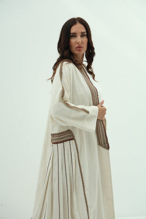 Linen abaya – biege