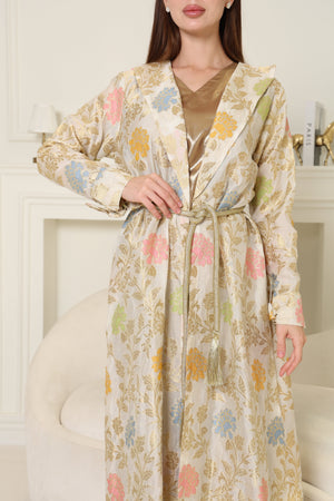 Multi Color Brokar Kaftan