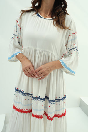 Cotton white dress – design