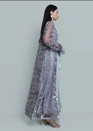 Tulle Beads Sequence Embroidered Kaftan