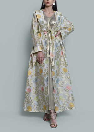 Jaqquard Satin Kaftan