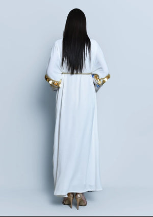 Black Abaya – Tulle Embroidered Bisht Design