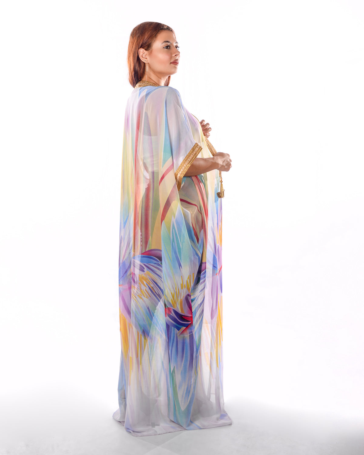 Shifon Multicolor Bisht