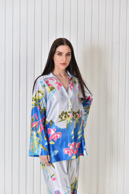 Crepe satin travel set