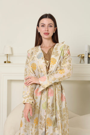 Multi Color Brokar Kaftan