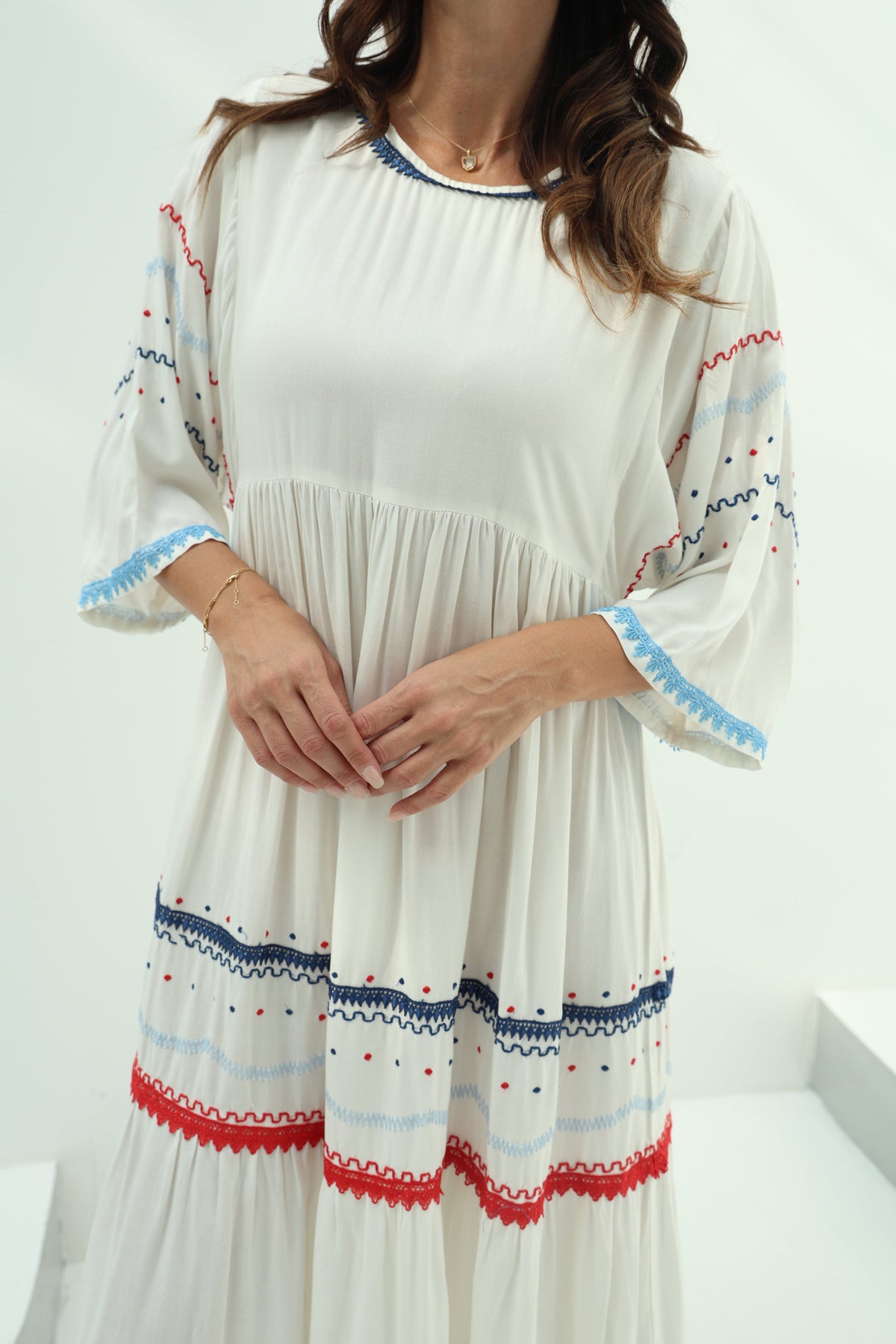 Cotton white dress – design