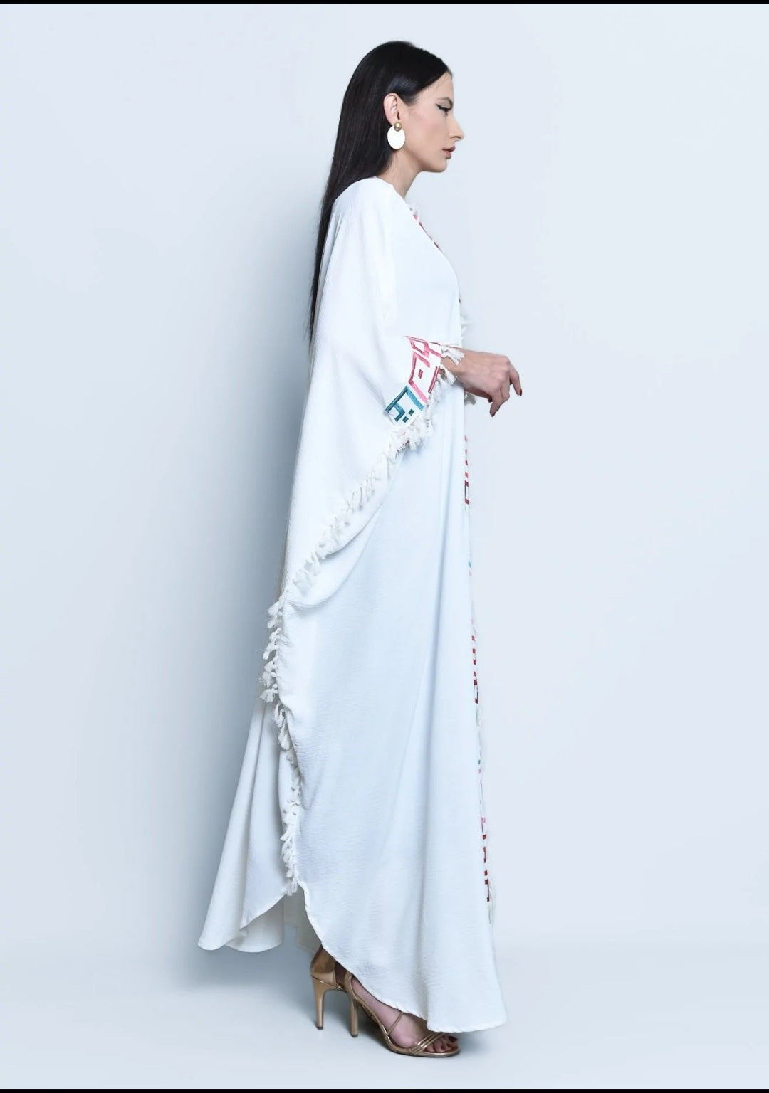 Cotton crepe Abaya