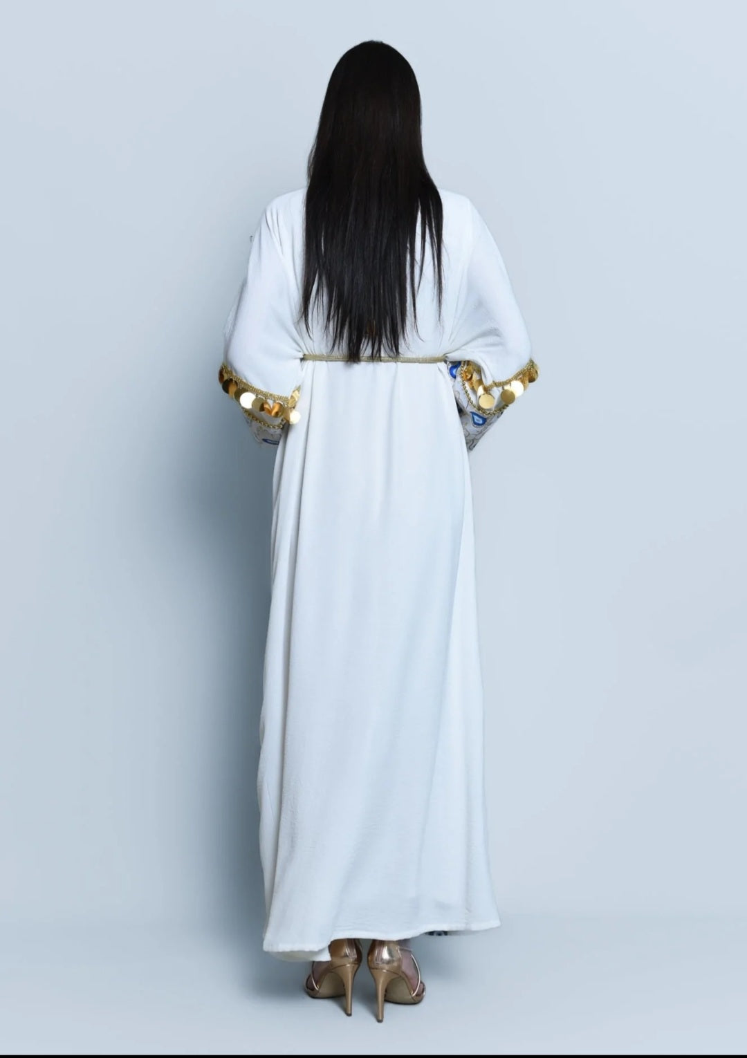 Black Abaya – Tulle Embroidered Bisht Design